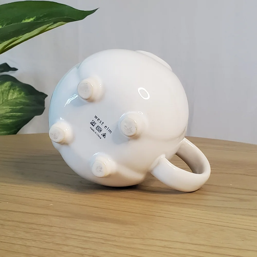 White Stoneware Ram Mug, West Elm, Aries Boho